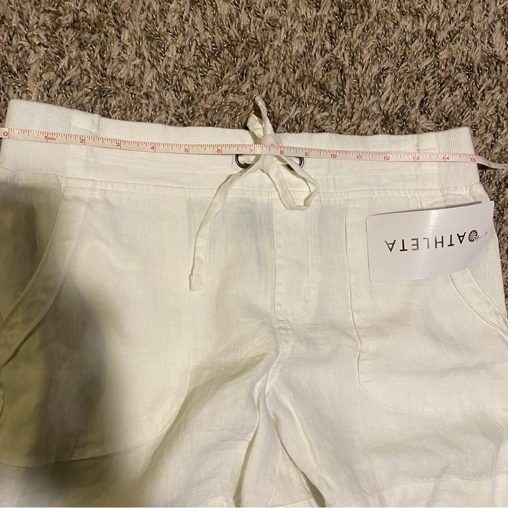 NWT 100% Linen Athleta Shorts size 4 - Picture 5 of 7